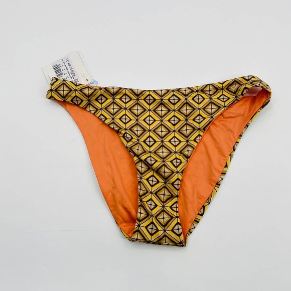 La Perla Tan Studio Geometric Orange Reversible Bottom Us 6 Eu 40 Bikini Bottom - Picture 9 of 12